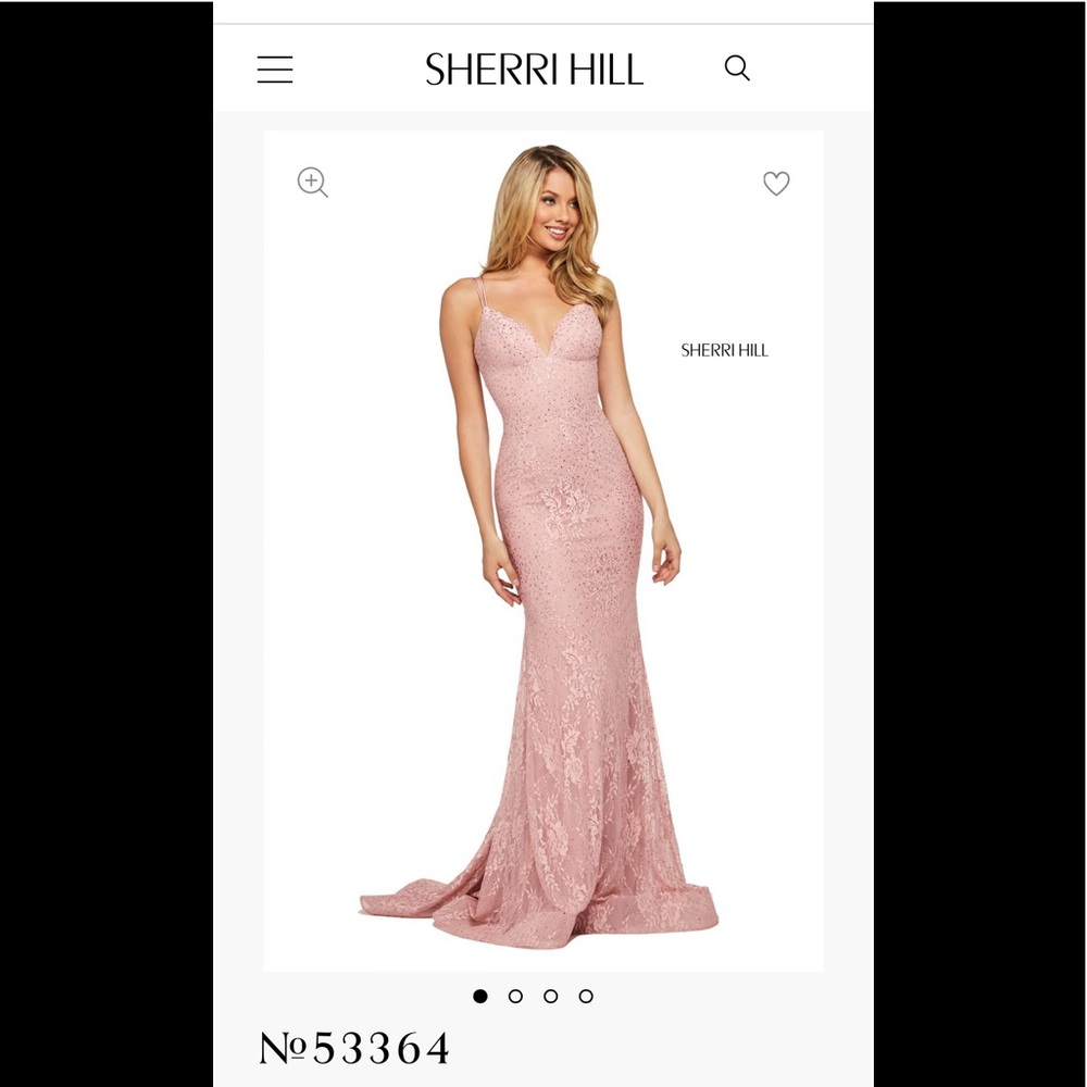 Prom event evening gown SHERRY HILL NWOTunaltered